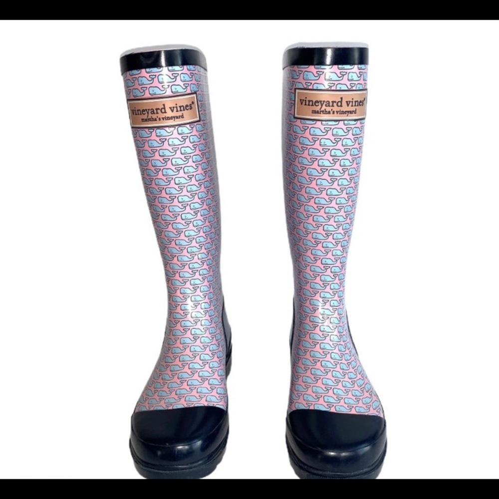 Vineyard Vines Rain Boots Sz 6